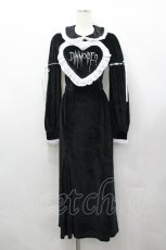 画像1: DimMoire / Gothicハートロングドレス  黒Ｘ白 I-26-04-27-058-0-OP-SA-ZI (1)