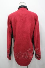 画像2: CIVARIZE / Possibility レイヤードスエードシャツ 46 赤×黒 I-26-04-27-007-GO-BL-TE-ZI (2)