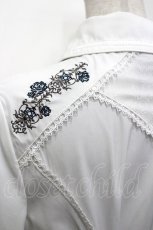 画像5: Ozz oneste / ダブルカラーシャツラメフリルワンピース  ホワイトグレー I-26-04-27-059-OO-OP-SA-ZI (5)