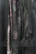 画像5: Ozz Croce / フード付メッシュ切替ZIPワンピース  黒 I-26-04-27-062-OO-OP-TE-ZI (5)