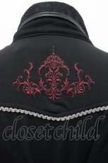 画像5: Ozz Croce / ローズプリントレイヤード風チュニック  黒×赤 I-26-04-27-063-OO-TO-TE-ZI (5)