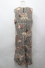 画像3: INGEBORG / ブーケ&グレンチェックジャンパースカート  ベージュ I-26-04-27-064-LO-OP-SA-ZI (3)