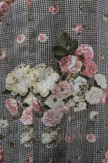 画像5: INGEBORG / ブーケ&グレンチェックジャンパースカート  ベージュ I-26-04-27-064-LO-OP-SA-ZI (5)