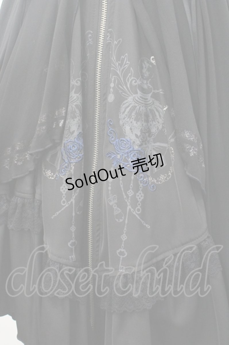画像5: OZZ ANGELO / 香水瓶pt&薔薇刺繍コルセットスカート  黒 I-26-04-27-068-OO-SK-SA-ZI (5)