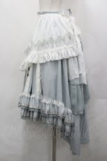 画像2: Ozz oneste / Star Wizard エプロン付きバッスルスカート  サックス I-26-04-27-069-OO-SK-SA-ZI (2)