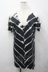 画像1: CIVARIZE / Refuseムラ染めタイダイTシャツ 44 黒×白 I-26-04-27-009-GO-TS-TE-ZI (1)