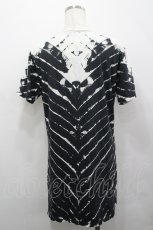 画像2: CIVARIZE / Refuseムラ染めタイダイTシャツ 44 黒×白 I-26-04-27-009-GO-TS-TE-ZI (2)