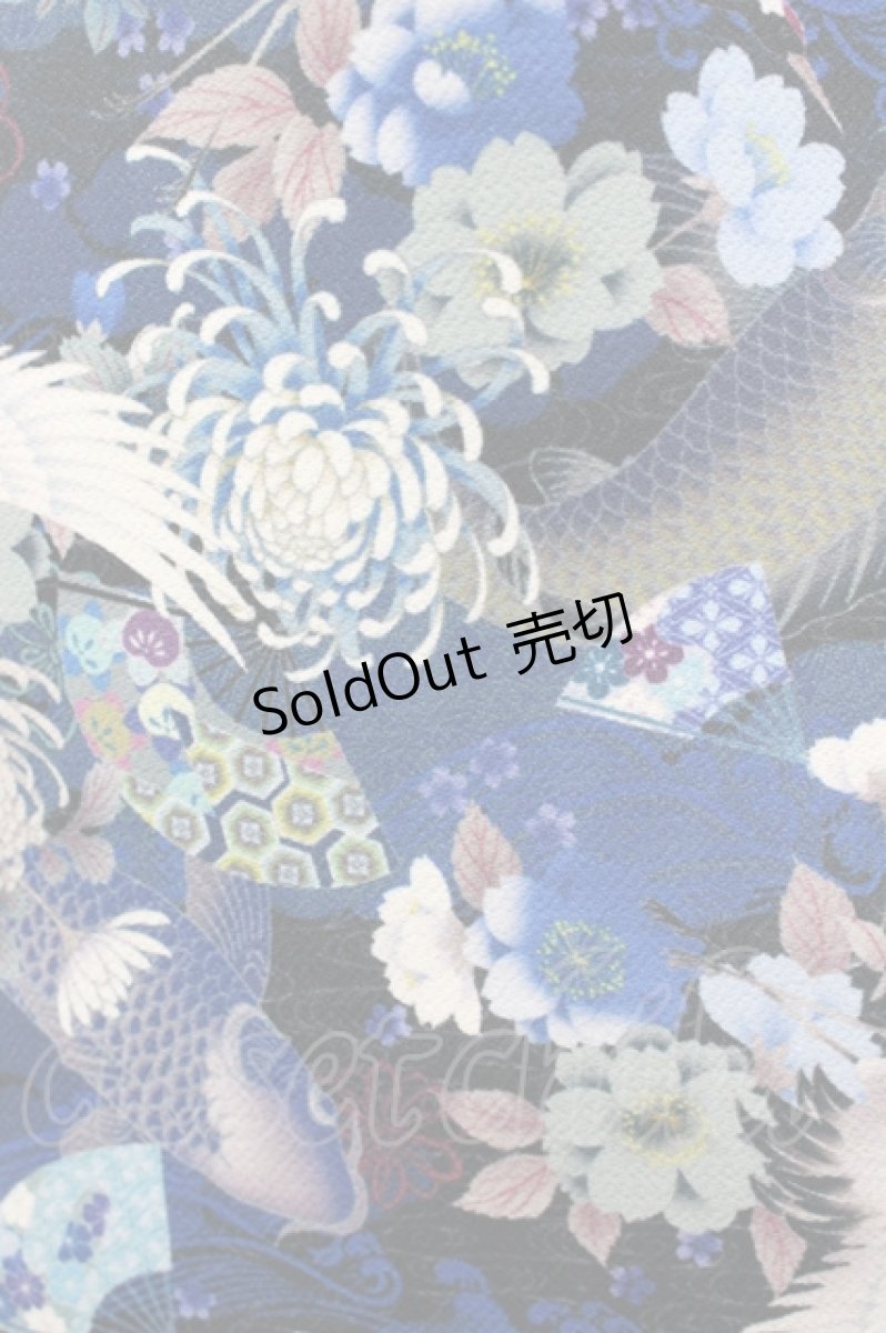 画像3: Qutie Frash / チャイナボタンリボンコルセット  青Ｘ黒 I-26-04-27-075-QU-TO-SA-ZI (3)