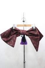 画像2: Qutie Frash / 飾り帯リボン  エンジ I-26-04-27-077-QU-ZA-SA-ZI (2)