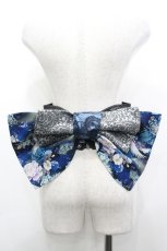 画像2: Qutie Frash / 鶴和柄リボン帯コルセット  青Ｘ白 I-26-04-27-079-QU-TO-SA-ZI (2)