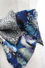 画像4: Qutie Frash / 鶴和柄リボン帯コルセット  青Ｘ白 I-26-04-27-079-QU-TO-SA-ZI (4)