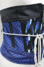 画像3: Qutie Frash / 矢絣コルセット  青Ｘ黒 I-26-04-27-080-QU-TO-SA-ZI (3)