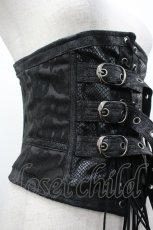 画像3: Qutie Frash / 3連ベルトコルセット  黒 I-26-04-27-082-QU-TO-SA-ZI (3)