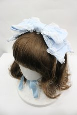 画像1: Angelic Pretty / Dollyヒロインリボンヘッドドレス  サックス I-26-04-27-092-AP-AC-SA-ZI (1)