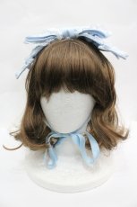 画像2: Angelic Pretty / Dollyヒロインリボンヘッドドレス  サックス I-26-04-27-092-AP-AC-SA-ZI (2)