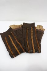 画像2: Ozz oneste / チャイナ風ボタンアームカバー  ブラウン I-26-04-27-098-OO-ZA-SA-ZI (2)