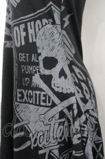 画像3: GHOST of HARLEM / スカルプリントハイネックカットソー  黒 I-26-04-27-012-GL-TS-TE-ZI (3)