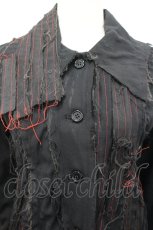 画像3: h.NAOTO / ダメージ加工シャツ  黒 I-26-04-27-018-HN-TS-TE-ZI (3)