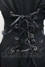 画像4: h.naoto Blood / レース切替燕尾カーディガン  黒 I-26-04-27-022-HN-TO-TE-ZI (4)