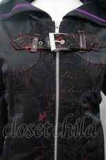 画像3: h.ANARCHY / クロスデザインZIPパーカー  黒 I-26-04-27-024-HN-TO-TE-ZI (3)