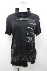 画像1: h.ANARCHY / ベルトデザインシャツ  黒 I-26-04-27-025-HN-BL-TE-ZI (1)