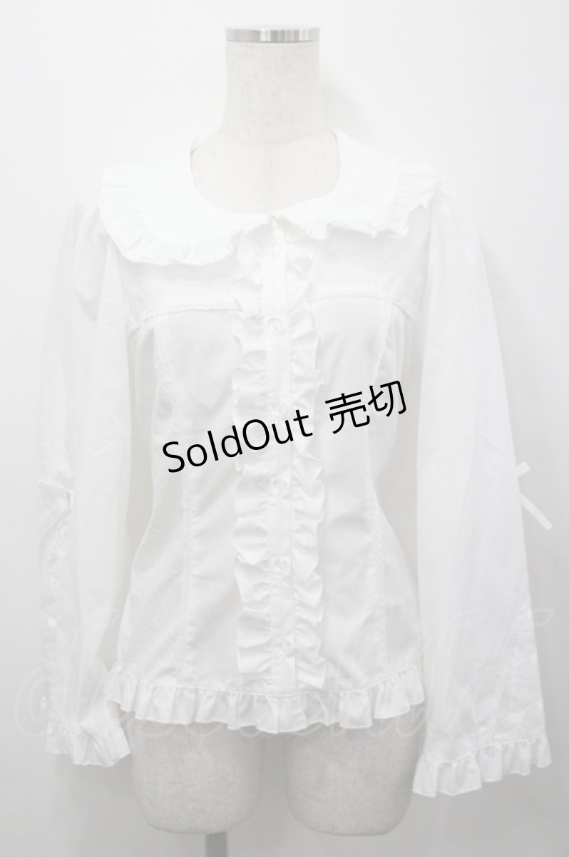 画像1: metamorphose / Dress upフレアスリーブブラウス 1 黒 I-26-04-27-003-ME-BL-SA-ZI (1)
