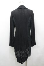 画像2: NAOTO SEVEN / 襟付きレースシアーカーディガン  黒 I-26-04-27-026-HN-TO-TE-ZI (2)