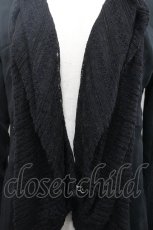 画像3: NAOTO SEVEN / 襟付きレースシアーカーディガン  黒 I-26-04-27-026-HN-TO-TE-ZI (3)