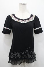 画像1: axes femme / お花レースプルオーバー M 黒 I-26-04-29-001-AX-TO-TE-ZI (1)