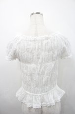 画像2: Emily Temple cute / ドビードット半袖ブラウス  白 I-26-04-29-025-ET-BL-SA-ZI (2)