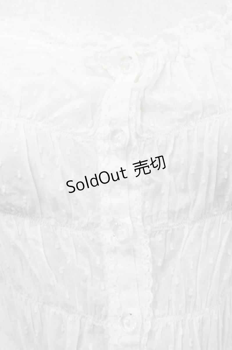 画像3: Emily Temple cute / ドビードット半袖ブラウス  白 I-26-04-29-025-ET-BL-SA-ZI (3)