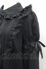 画像3: Secret Honey / レースフリル長袖ブラウス  黒 I-26-04-29-027-CA-BL-SA-ZI (3)