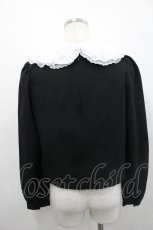 画像2: Secret Honey / フリル襟トップス  黒Ｘ白 I-26-04-29-029-CA-SK-SA-ZI (2)