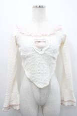 画像3: 中国ロリータ / ハートレーストップス&ベストセットアップ  アイボリーＸピンク I-26-04-29-030-LO-TO-SA-ZI (3)