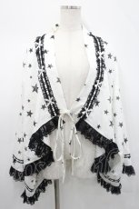 画像1: HEART BREAKER / 星柄着物トップス  白Ｘ黒 I-26-04-29-033-LO-TO-SA-ZI (1)