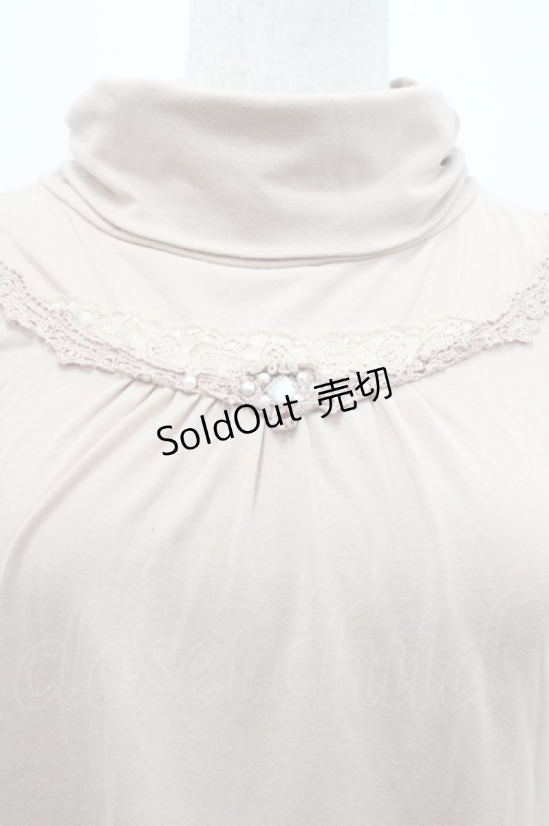 画像3: axes femme / 袖モチーフ付きタートル M ピンク I-26-04-29-003-AX-TO-TE-ZI (3)