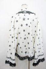 画像2: HEART BREAKER / 星柄着物トップス  白Ｘ黒 I-26-04-29-033-LO-TO-SA-ZI (2)