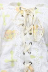 画像3: Candy Stripper / エンジェルフラワープリントカットスカート  アイボリー I-26-04-29-035-PU-SK-SA-ZI (3)