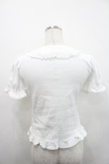 画像2: BABY,THE STARS SHINE BRIGHT / 丸襟ブラウス半袖カットソー  白 I-26-04-29-036-BA-TO-SA-ZI (2)