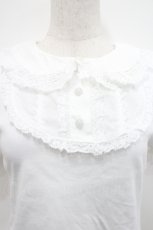 画像3: BABY,THE STARS SHINE BRIGHT / 丸襟ブラウス半袖カットソー  白 I-26-04-29-036-BA-TO-SA-ZI (3)