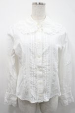 画像1: BABY,THE STARS SHINE BRIGHT / ローズレースピンタックブラウス  白 I-26-04-29-038-BA-BL-SA-ZI (1)