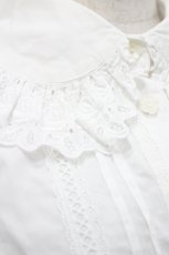 画像3: BABY,THE STARS SHINE BRIGHT / ローズレースピンタックブラウス  白 I-26-04-29-038-BA-BL-SA-ZI (3)