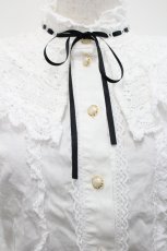 画像3: BABY,THE STARS SHINE BRIGHT / エリザベスブラウス  白Ｘ黒 I-26-04-29-039-BA-BL-SA-ZI (3)