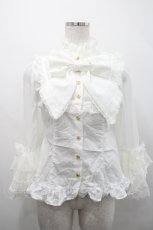画像1: Angelic Pretty / Romantic Sweet Lacyブラウス  白 I-26-04-29-042-AP-BL-SA-ZI (1)