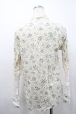 画像2: MILKBOY / フラワー切替シャツ S ベージュＸ青 I-26-04-29-045-MB-BL-SA-ZI (2)