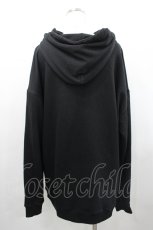 画像2: Amilige / テディベアプリントパーカー  黒ｘ白 I-26-04-29-048-PU-TO-SA-ZI (2)