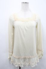 画像1: axes femme / バラ付きインナープルオーバー M 生成り I-26-04-29-005-AX-TO-TE-ZI (1)