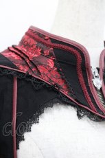 画像3: Ozz oneste / 露縁ブラウス  黒Ｘ赤 I-26-04-29-050-OO-BL-SA-ZI (3)