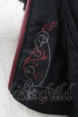 画像5: Ozz oneste / 露縁ブラウス  黒Ｘ赤 I-26-04-29-050-OO-BL-SA-ZI (5)