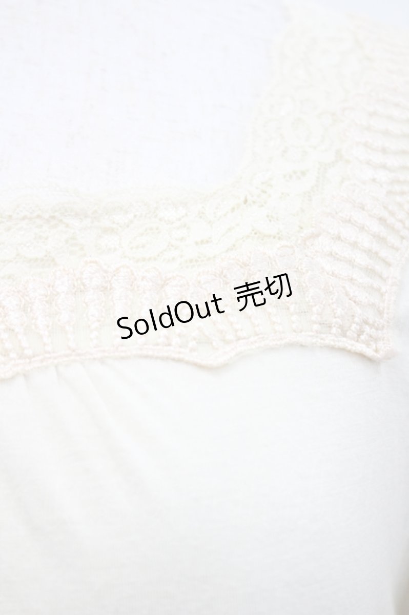 画像3: axes femme / バラ付きインナープルオーバー M 生成り I-26-04-29-005-AX-TO-TE-ZI (3)